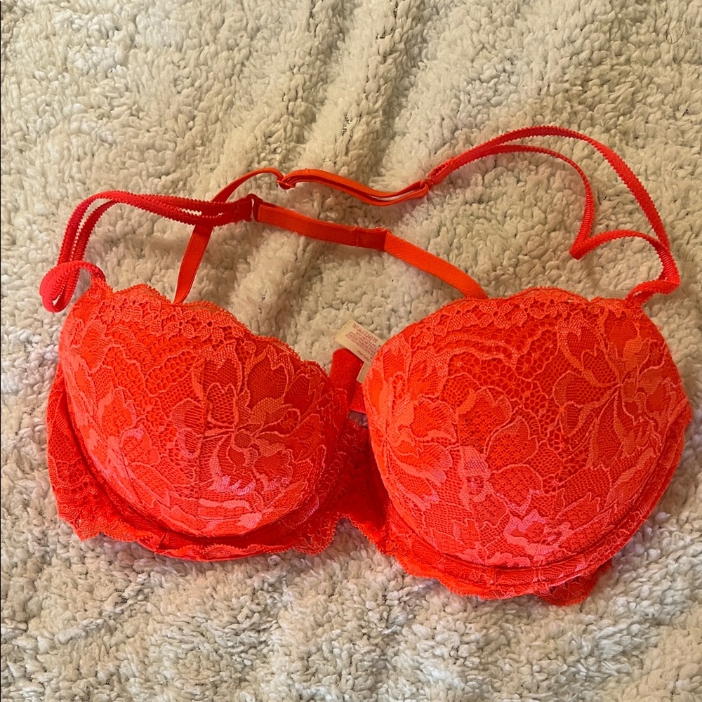 Victoria's Secret Fiery Lace Push-Up Bra